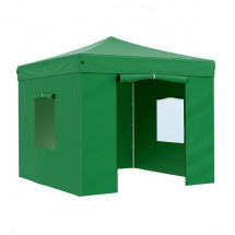 Тент-шатер быстросборный 4331 3x3х3м (раскладывется гармошкой) полиэстер зеленый