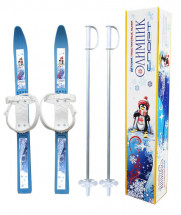 Мини-лыжи Олимпик-спорт лыжи+палки+крепления 66см